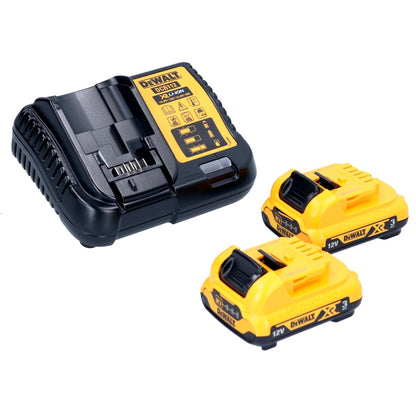 Perceuse-visseuse sans fil DeWalt DCD 703 L2T 12 V 57,5 ​​Nm sans balais + 2 batteries 3,0 Ah + chargeur + 4 mandrins de perçage + TSTAK