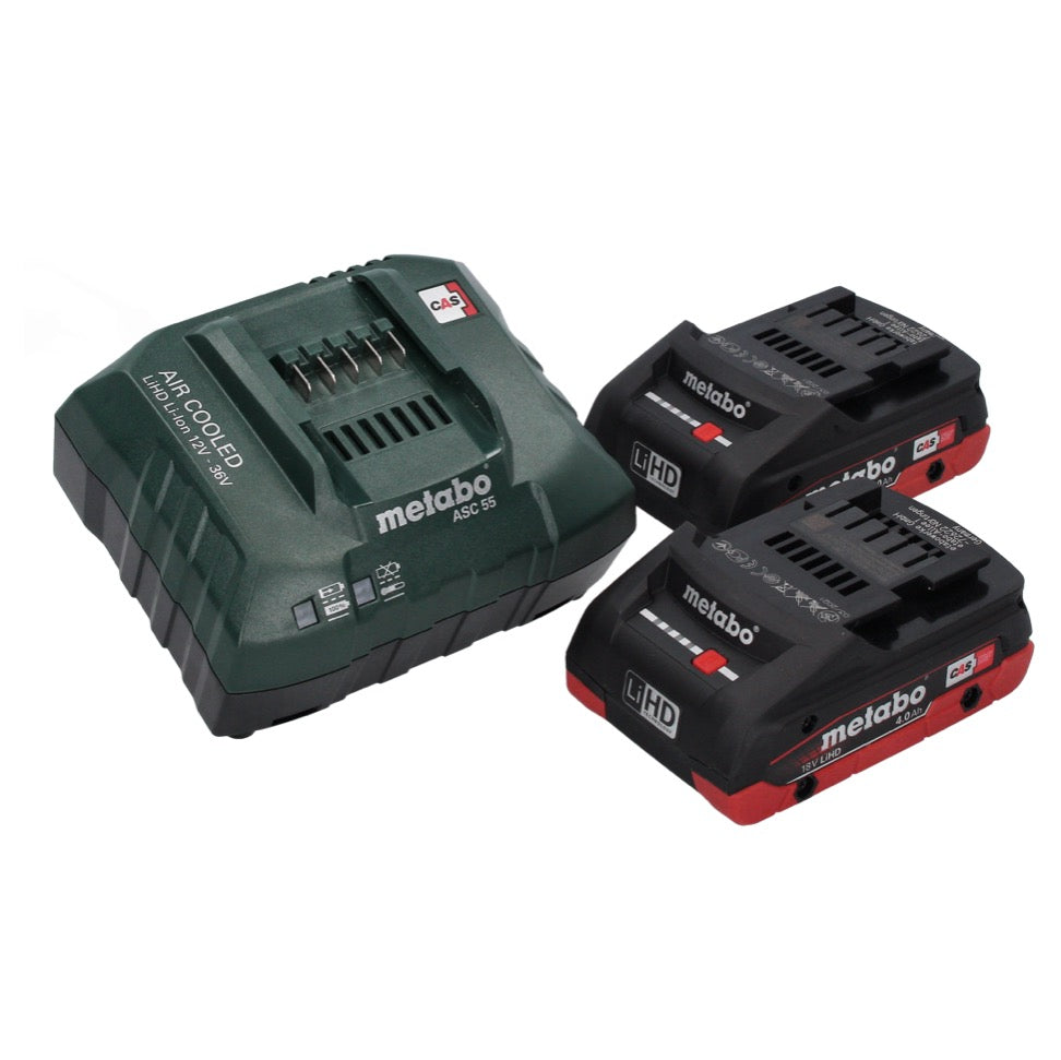 Visseuse à chocs sans fil Metabo SSW 18 LT 300 BL 18 V 300 Nm 1/2" sans balais + 2x batteries 4,0 Ah + chargeur