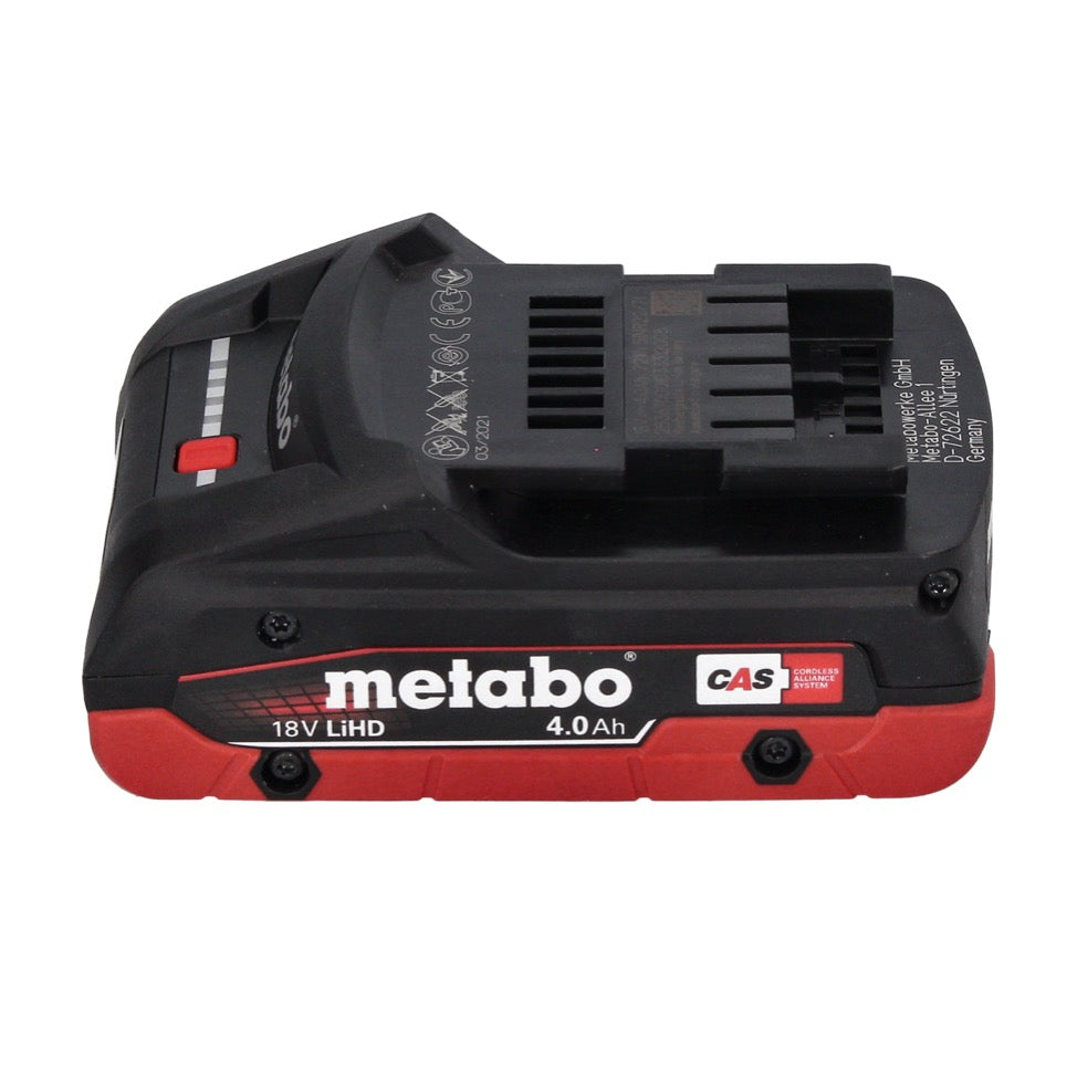 Ponceuse excentrique sur batterie Metabo SXA 18 LTX 125 BL 18 V 125 mm sans balais + 1x batterie 4,0 Ah + métaBOX - sans chargeur