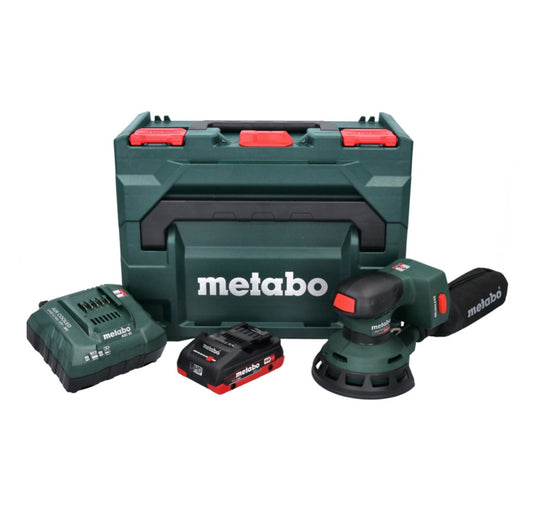 Ponceuse excentrique sur batterie Metabo SXA 18 LTX 125 BL 18 V 125 mm sans balais + 1x batterie 4,0 Ah + chargeur + métaBOX