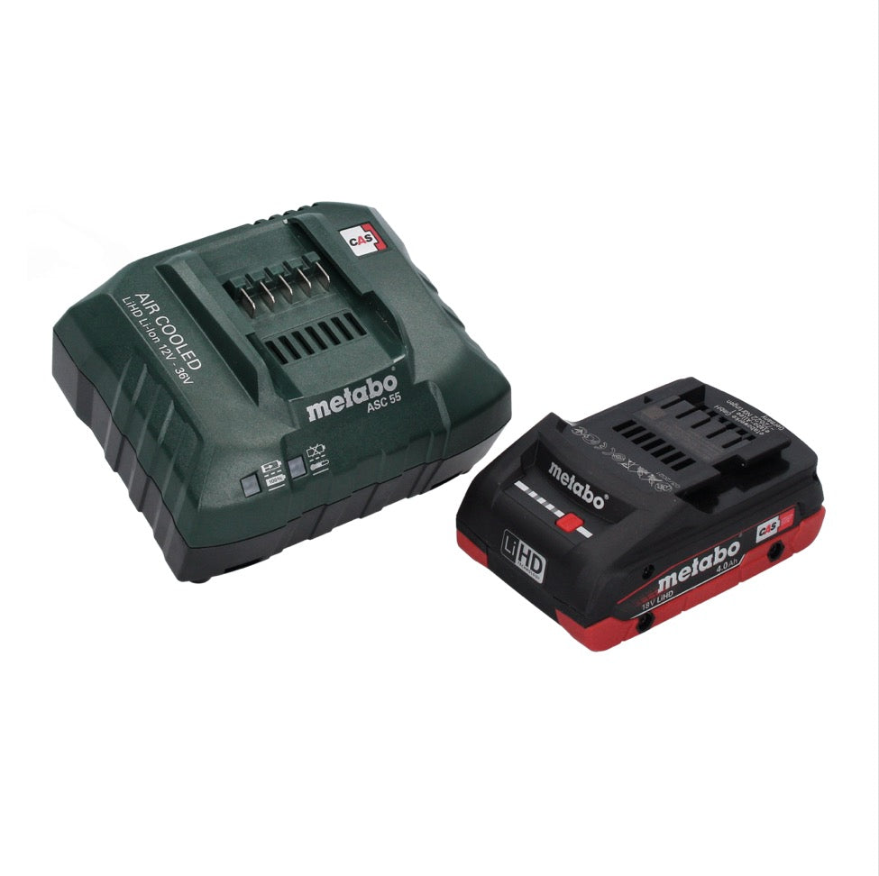 Ponceuse excentrique sur batterie Metabo SXA 18 LTX 125 BL 18 V 125 mm sans balais + 1x batterie 4,0 Ah + chargeur + métaBOX