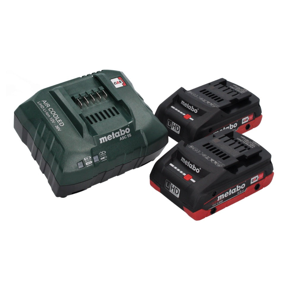 Metabo SXA 18 LTX 125 BL Akku Exzenterschleifer 18 V 125 mm Brushless + 2x Akku 4,0 Ah + Ladegerät + metaBOX