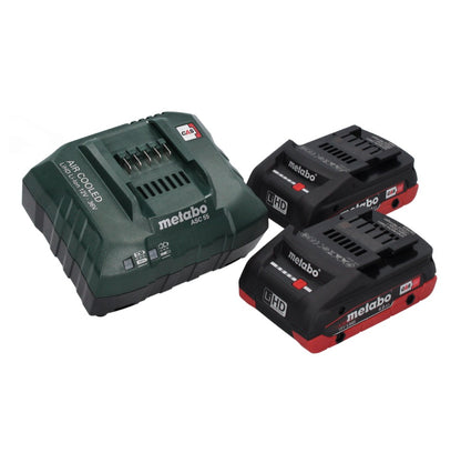 Ponceuse excentrique sur batterie Metabo SXA 18 LTX 125 BL 18 V 125 mm sans balais + 2x batterie 4,0 Ah + chargeur + métaBOX