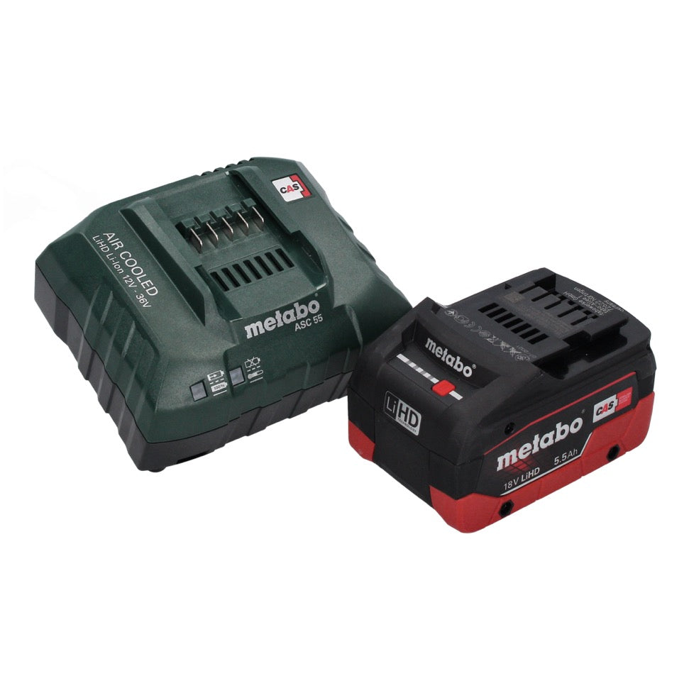 Metabo SXA 18 LTX 125 BL Akku Exzenterschleifer 18 V 125 mm Brushless + 1x Akku 5,5 Ah + Ladegerät + metaBOX