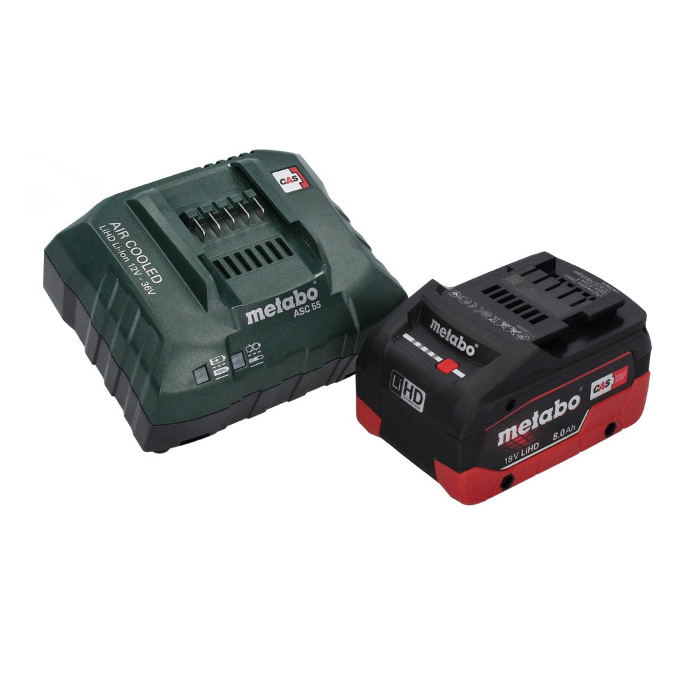 Metabo SXA 18 LTX 125 BL Akku Exzenterschleifer 18 V 125 mm Brushless + 1x Akku 8,0 Ah + Ladegerät + metaBOX