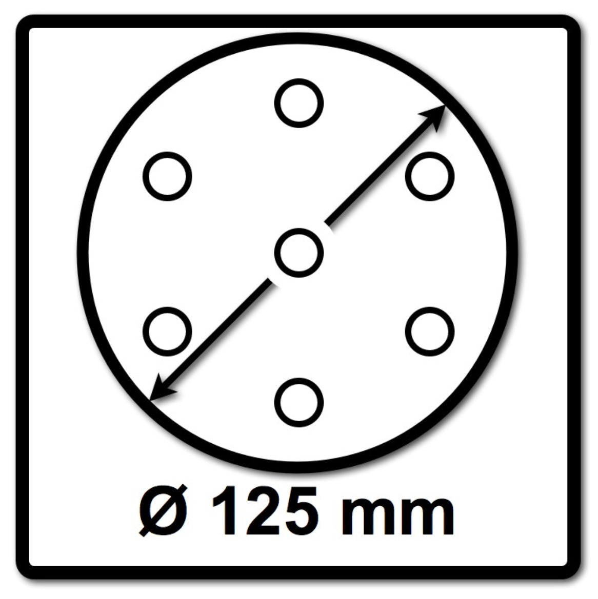 Makita Schleifpapier Klett 125 mm K 320 50 Stk. ( P-43692 ) für DBO BO DCW DWE GEX PEX SXE BOS - Toolbrothers