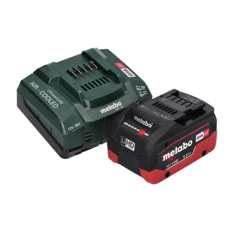 Metabo AS 18 L PC Compact Akku Sauger 18 V 6 l IPX4 Staubklasse L Nass und Trocken + 1x Akku 5,5 Ah + Ladegerät