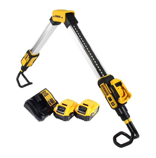 DeWalt DCL 045 P2 lampe à batterie éclairage de voiture LED 12 / 18 V 1700 lm support rotatif 0-360 degrés + 2x batteries 5,0 Ah + chargeur