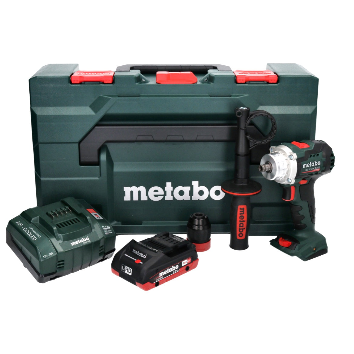 Metabo BS 18 LTX BL QI perceuse-visseuse sans fil 18 V 130 Nm sans balais + 1x batterie 4,0 Ah + chargeur + métaBOX