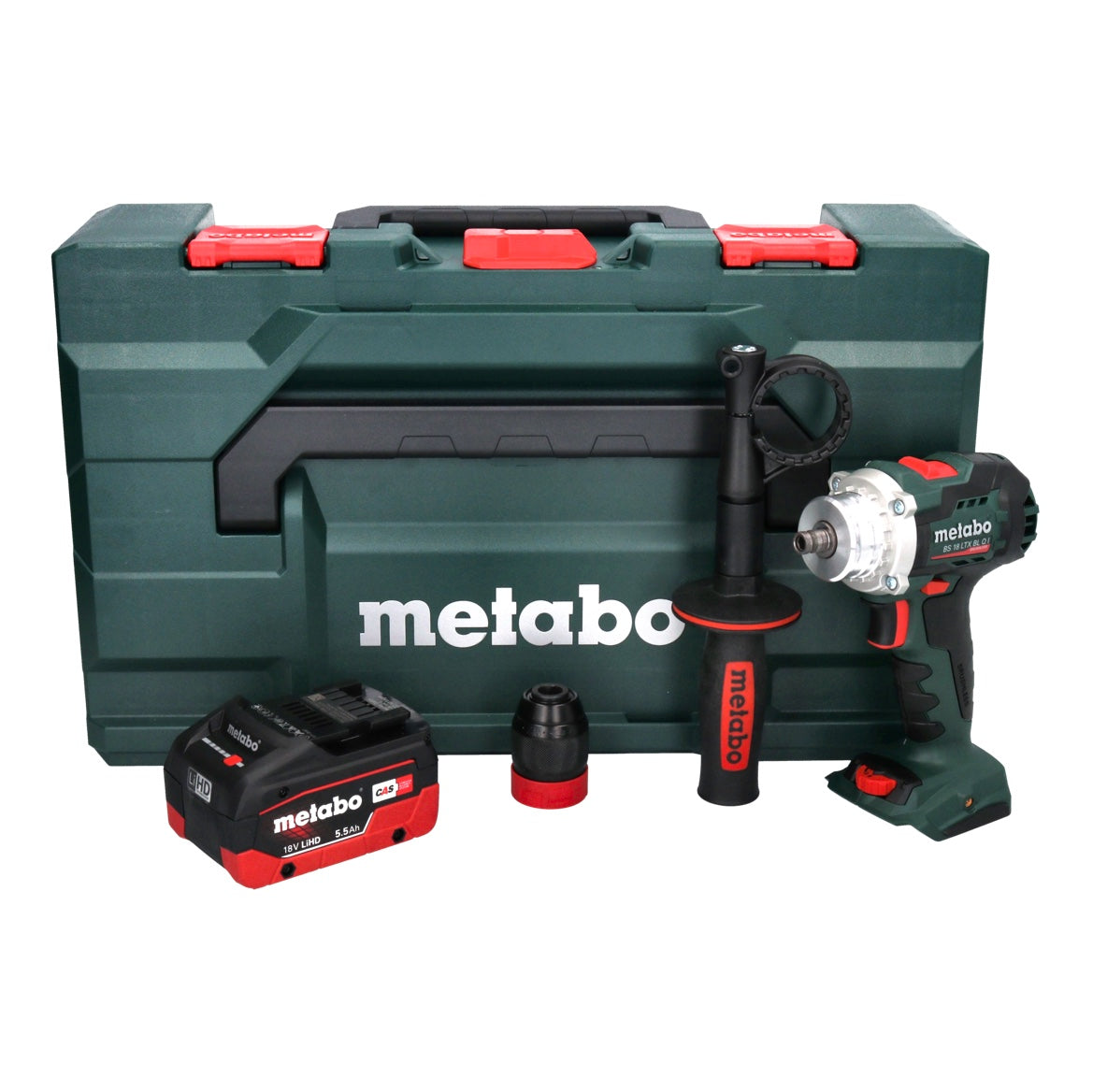 Metabo BS 18 LTX BL Q I Akku Bohrschrauber 18 V 130 Nm Brushless + 1x Akku 5,5 Ah + metaBOX - ohne Ladegerät