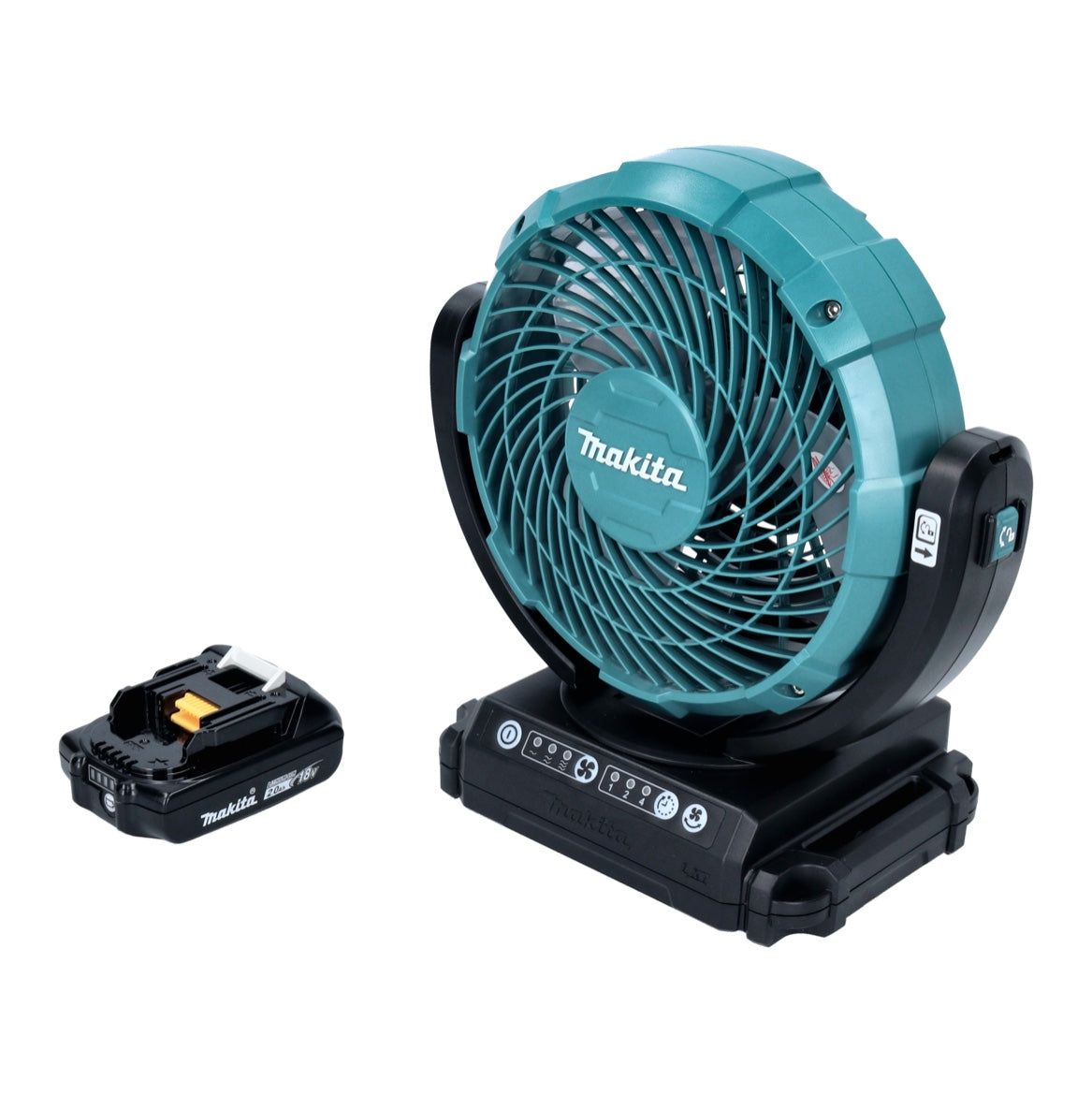 Makita DCF 102 A1 Akku Ventilator Lüfter 18 V 18 cm + 1x Akku 2,0 Ah - ohne Ladegerät