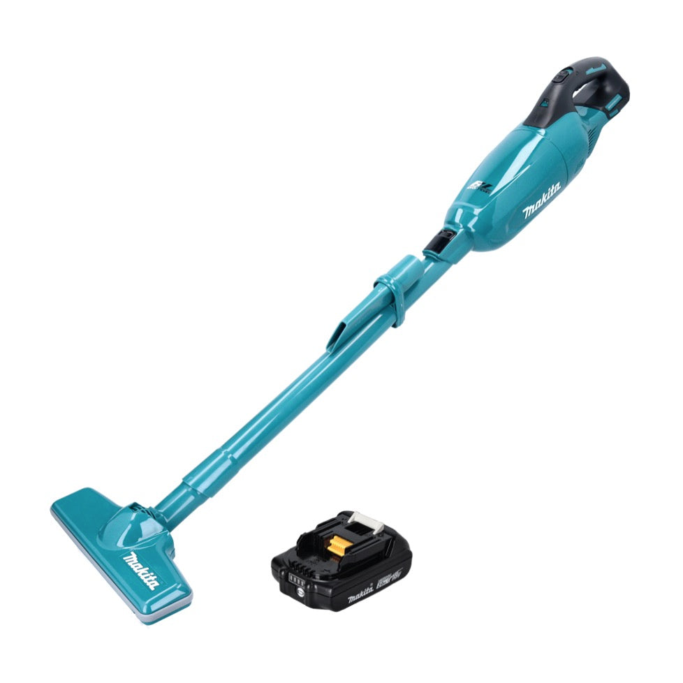 Makita DCL 280 FA1 Akku Staubsauger 18 V Brushless + 1x Akku 2,0 Ah - ohne Ladegerät