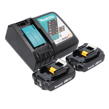 Makita DTM 52 RA outil multifonction à batterie 18 V Starlock Max Brushless + 2x batteries 2,0 Ah + chargeur