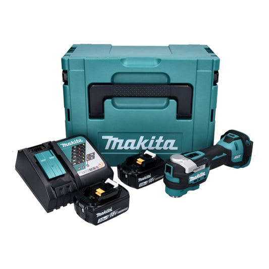Makita DTM 52 RFJ Akku Multifunktionswerkzeug 18 V Starlock Max Brushless + 2x Akku 3,0 Ah + Ladegerät + Makpac - Toolbrothers