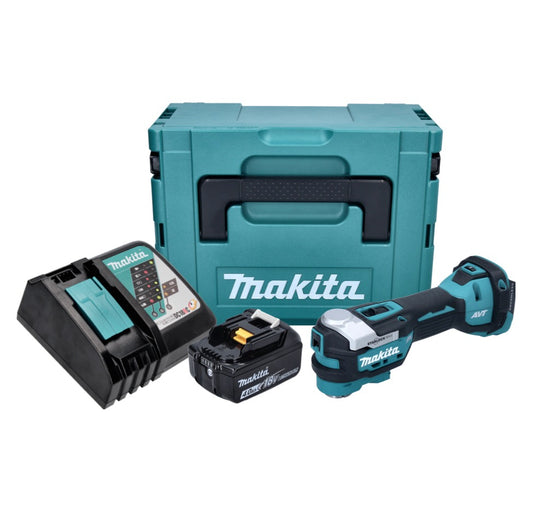 Makita DTM 52 RM1J Akku Multifunktionswerkzeug 18 V Starlock Max Brushless + 1x Akku 4,0 Ah + Ladegerät + Makpac - Toolbrothers