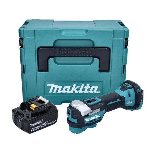 Makita DTM 52 T1J Akku Multifunktionswerkzeug 18 V Starlock Max Brushless + 1x Akku 5,0 Ah + Makpac - ohne Ladegerät - Toolbrothers