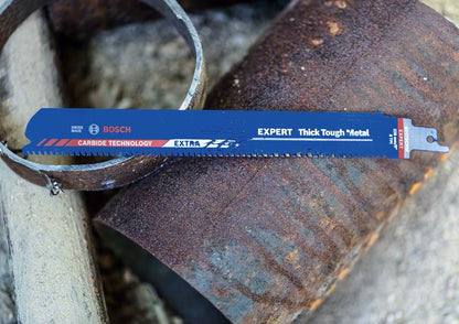 Bosch EXPERT Thick Tough Metal S 1155 CHC Säbelsägeblatt 225 mm 10 Stk. ( 2608900370 ) Carbide Technology