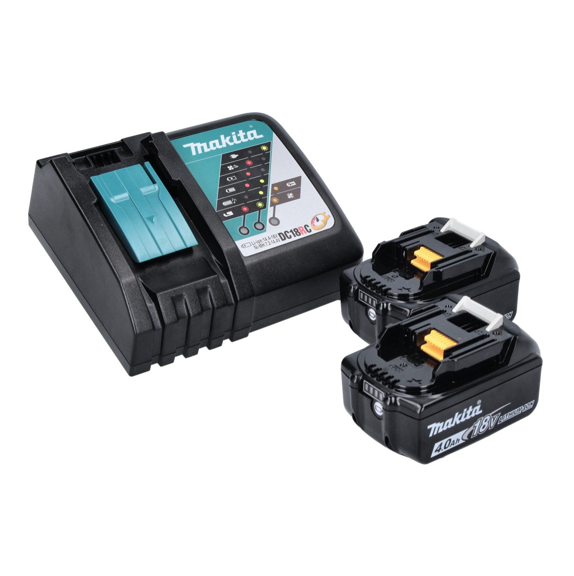 Cloueur à tête d'emballage sur batterie Makita DFN 350 RM 18 V 15 - 35 mm + 2x batteries 4,0 Ah + chargeur