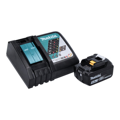 Makita DFN 350 RT1 Cloueur à tête d'emballage avec batterie 18 V 15 - 35 mm + 1x batterie 5,0 Ah + chargeur