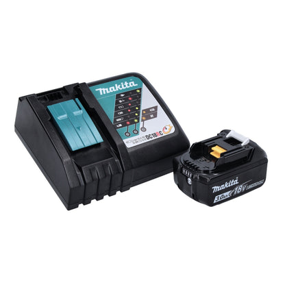 Makita DFN 350 RF1J cloueuse à tête d'emballage sur batterie 18 V 15 - 35 mm + 1x batterie 3,0 Ah + chargeur + Makpac