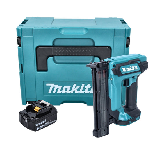 Makita DFN 350 M1J Cloueur à tête d'emballage avec batterie 18 V 15 - 35 mm + 1x batterie 4,0 Ah + Makpac - sans chargeur