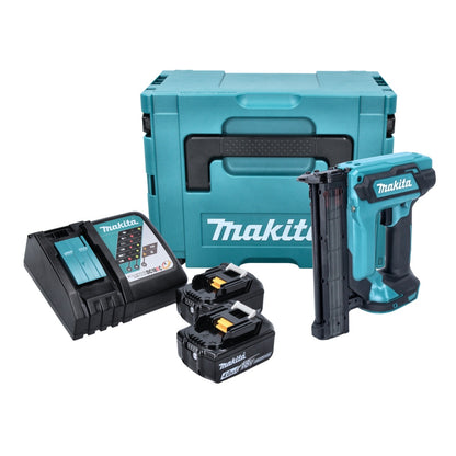 Cloueur à tête d'emballage sur batterie Makita DFN 350 RMJ 18 V 15 - 35 mm + 2x batteries 4,0 Ah + chargeur + Makpac