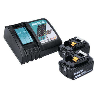 Cloueur à tête d'emballage sur batterie Makita DFN 350 RMJ 18 V 15 - 35 mm + 2x batteries 4,0 Ah + chargeur + Makpac