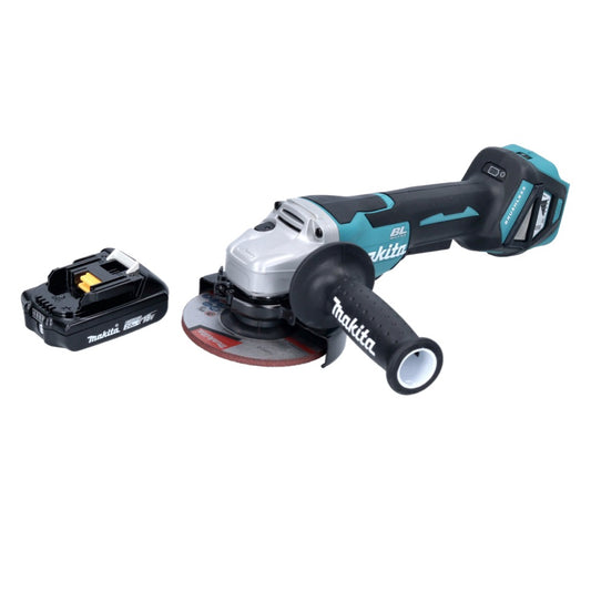 Makita DGA 515 A1 Meuleuse d'angle sur batterie 18 V 125 mm sans balais + 1x batterie 2,0 Ah - sans chargeur