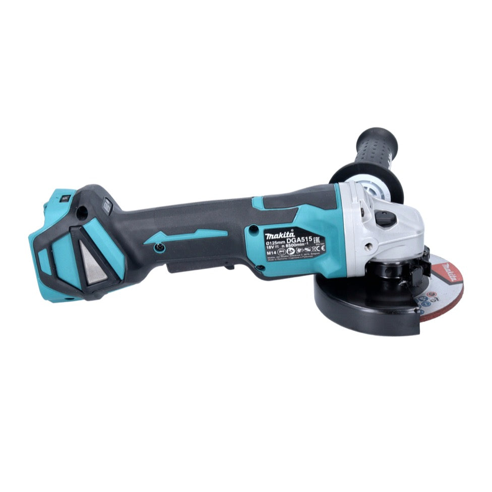 Makita DGA 515 RA1 Akku Winkelschleifer 18 V 125 mm Brushless + 1x Akku 2,0 Ah + Ladegerät