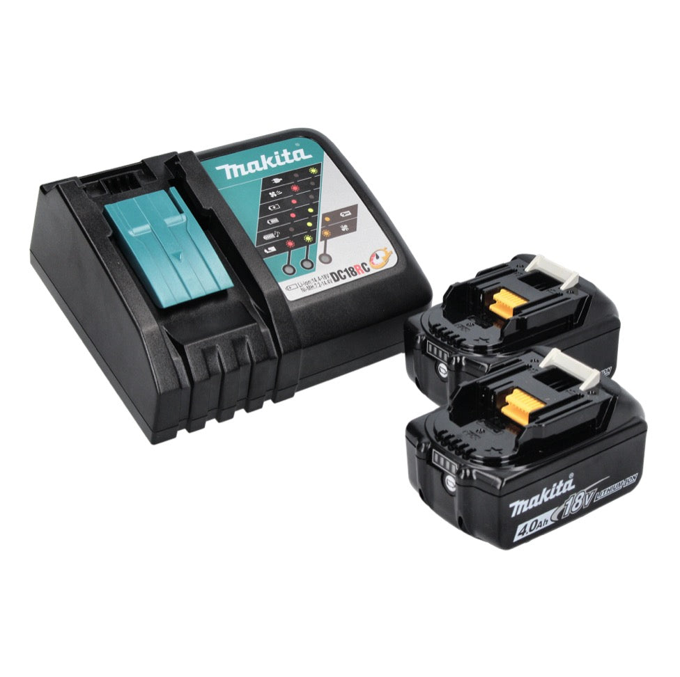 Makita DGA 515 RM Meuleuse d'angle sur batterie 18 V 125 mm sans balais + 2x batteries 4,0 Ah + chargeur