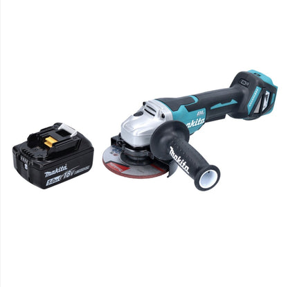 Makita DGA 515 T1 Akku Winkelschleifer 18 V 125 mm Brushless + 1x Akku 5,0 Ah - ohne Ladegerät