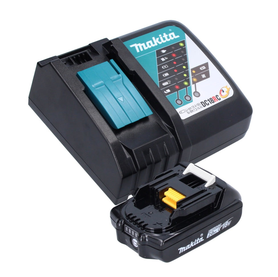 Makita DPO 500 RA1 polisseuse excentrique sur batterie 18 V 125 mm sans balai + 1x batterie 2,0 Ah + chargeur