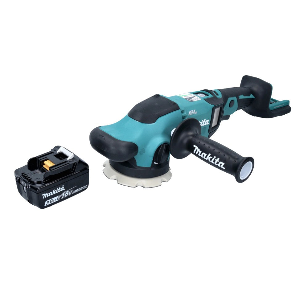 Makita DPO 500 F1 Akku Exzenterpolierer 18 V 125 mm Brushless + 1x Akku 3,0 Ah - ohne Ladegerät