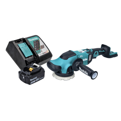 Makita DPO 500 RM1 polisseuse excentrique sur batterie 18 V 125 mm sans balais + 1x batterie 4,0 Ah + chargeur