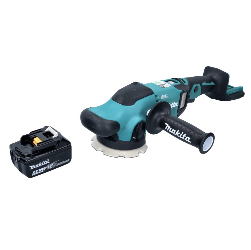 Makita DPO 500 G1 Akku Exzenterpolierer 18 V 125 mm Brushless + 1x Akku 6,0 Ah - ohne Ladegerät