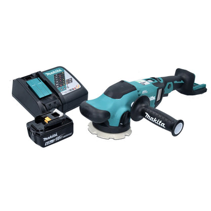 Makita DPO 500 RG1 polisseuse excentrique sur batterie 18 V 125 mm brushless + 1x batterie 6,0 Ah + chargeur