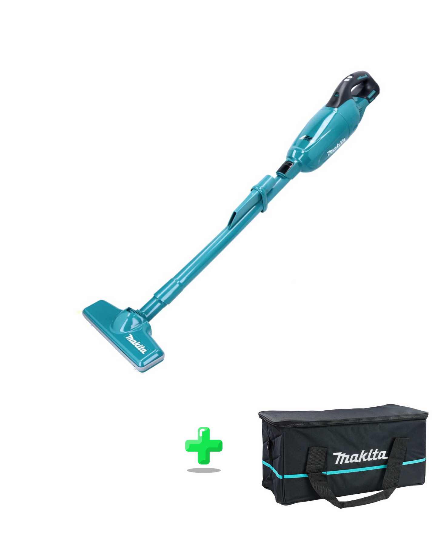 Makita DCL 281 FZ Akku Staubsauger 18 V Brushless Solo + Makita Transporttasche 250 x 450 x 250 mm ( 832188-6 )