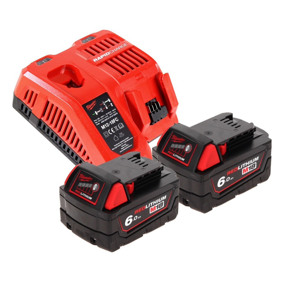 Milwaukee M18 FIWF12-602 FC Akku Schlagschrauber 18 V 300 Nm 1/2" Brushless + 2x Akku 6,0 Ah + Ladegerät