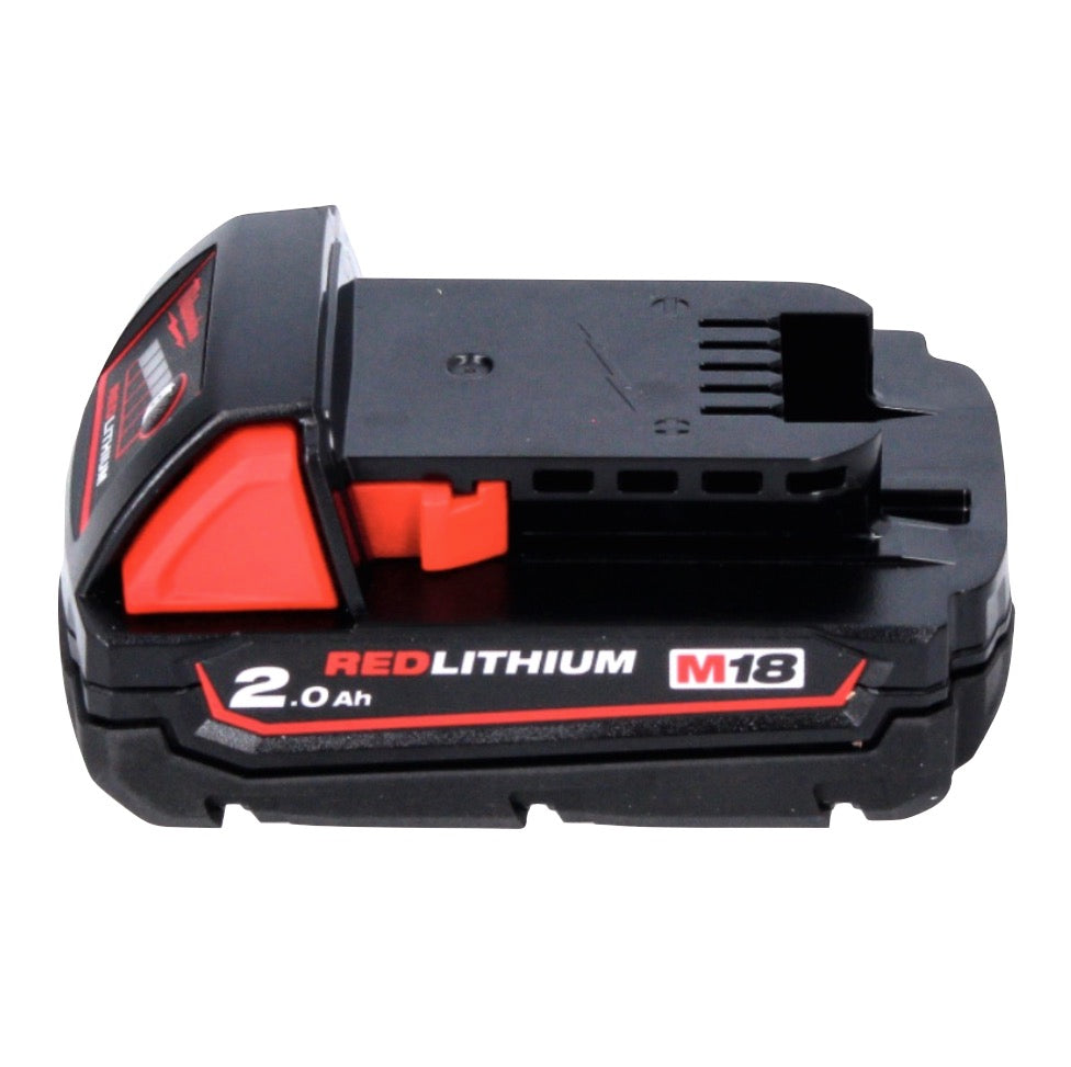 Ponceuse excentrique sur batterie Milwaukee M18 BOS125-201 18 V 125 mm + 1x batterie 2,0 Ah - sans chargeur