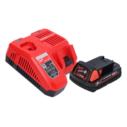 Meuleuse d'angle sur batterie Milwaukee M18 CAG115XPDB-201 18 V 115 mm sans balais + 1x batterie 2,0 Ah + chargeur