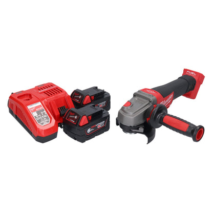 Meuleuse d'angle sur batterie Milwaukee M18 CAG115XPDB-602 18 V 115 mm sans balais + 2x batteries 6,0 Ah + chargeur