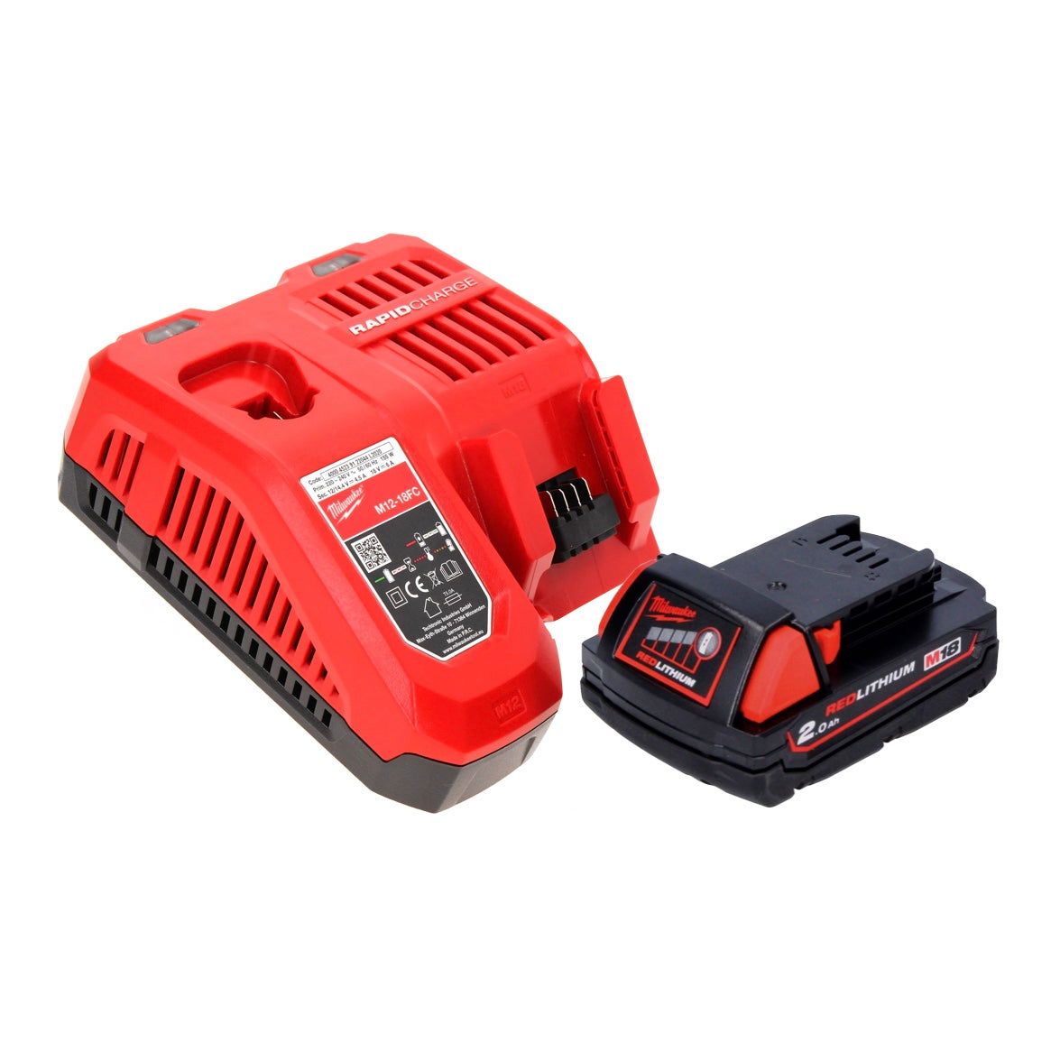 Scie circulaire sans fil Milwaukee M18 CCS55-201 18 V 165 mm + 1x batterie 2,0 Ah + chargeur