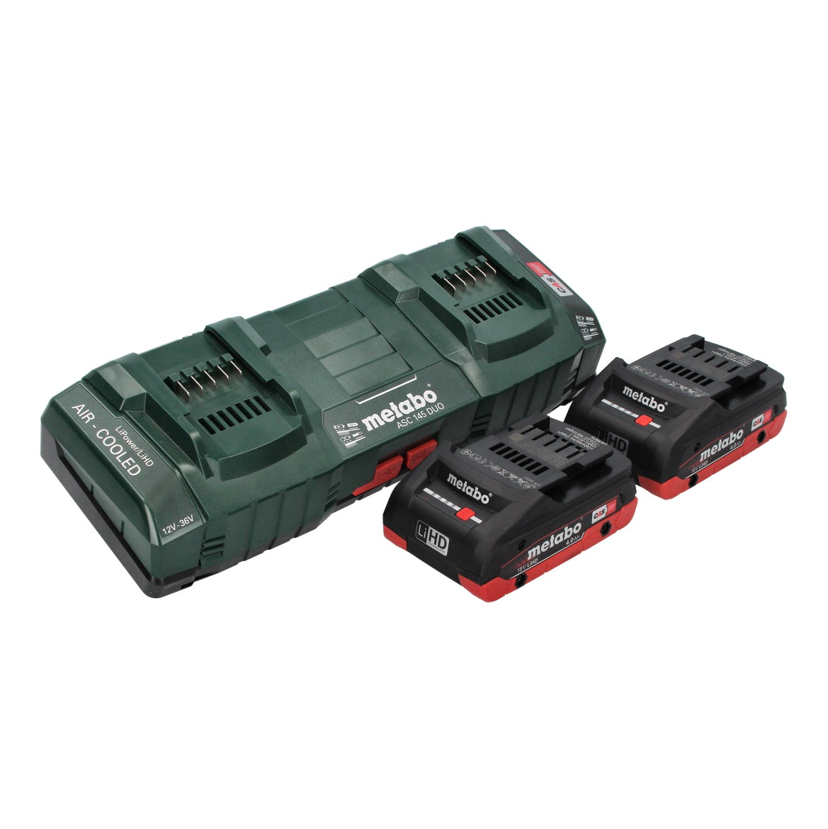 Metabo FSD 36-18 LTX BL 40 débroussailleuse sur batterie 36 V (2x 18 V) manche rond sans balais + 2x batterie 4,0 Ah + double chargeur + sangle arrière