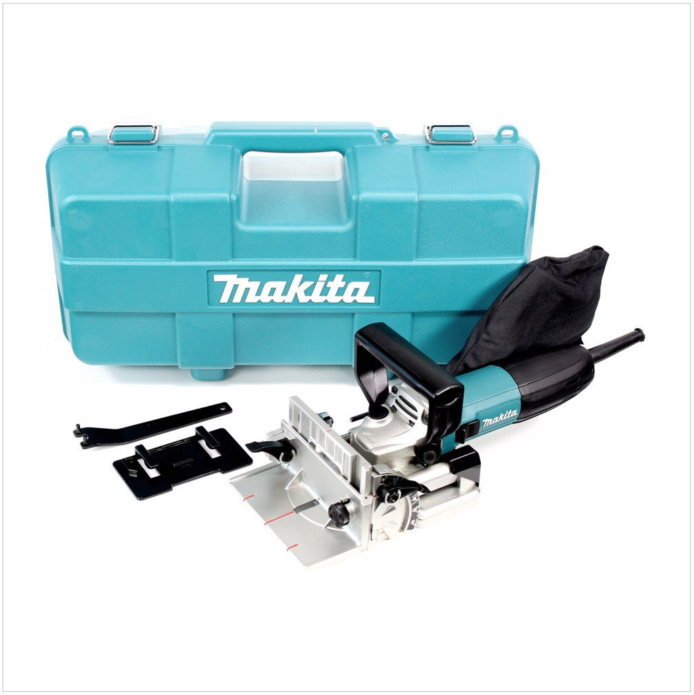 Makita PJ 7000  - 700 W Nutfräse Flachdübelfräse mit 100 mm Durchmesser  im Transportkoffer - Toolbrothers