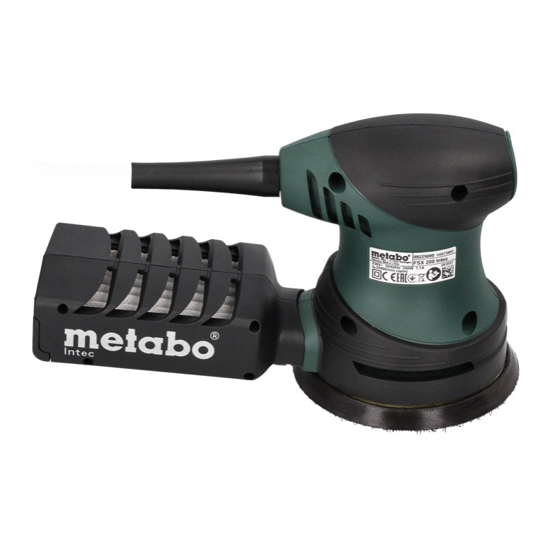 Metabo FSX 200 Intec Exzenterschleifer 240 W 125 mm + 2x Toolbrothers TURTLE Schleifset + Koffer