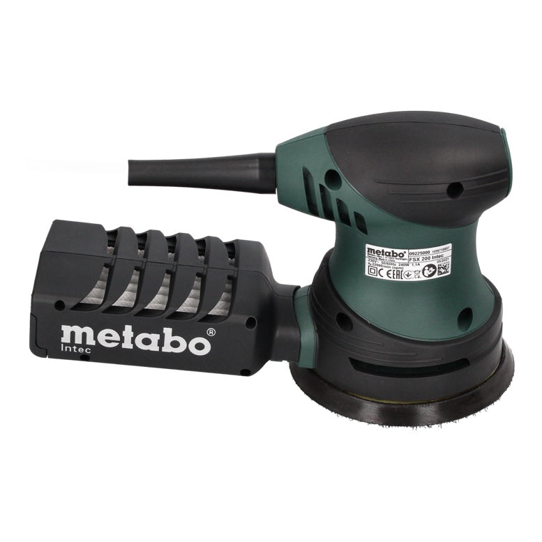 Metabo FSX 200 Intec Exzenterschleifer 240 W 125 mm + 4x Toolbrothers TURTLE Schleifset + Koffer