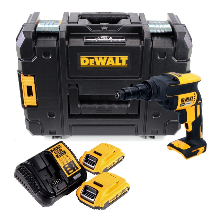 DeWalt DCF 622 D2 Akku Universalschrauber 18 V 34 Nm Brushless + 2x Akku 2,0 Ah + Ladegerät + TSTAK - Toolbrothers