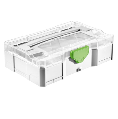 Festool T-LOC SYS MINI 1 TL TRA MINI Systainer ( 203813 ) Kleinteile Koffer transparenter Deckel koppelbar mit SYS-MINI 1 und 3 TL - Toolbrothers