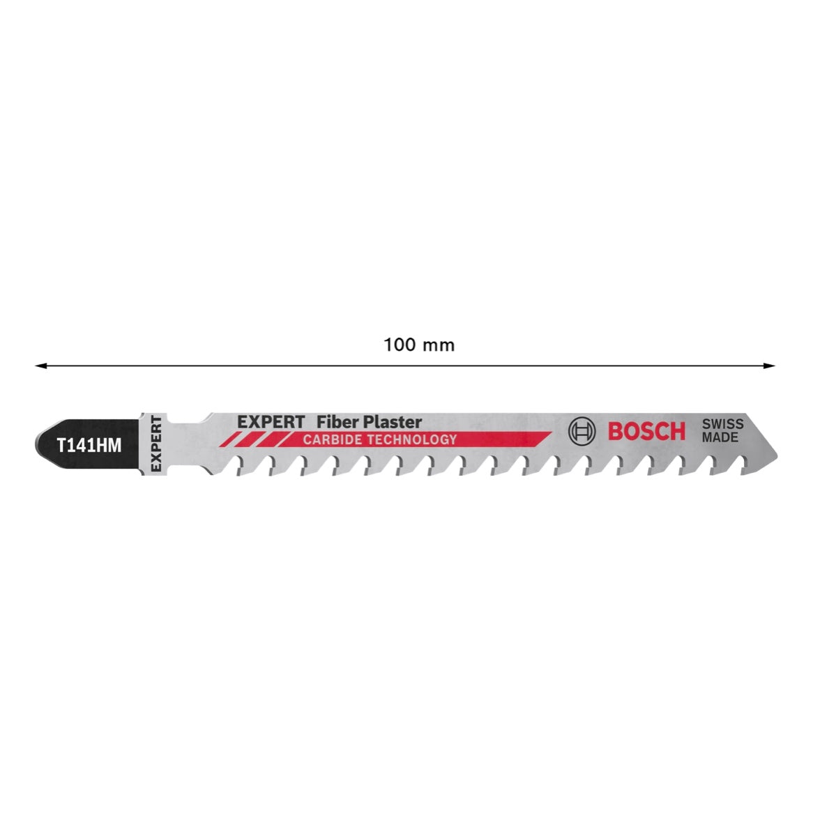 Bosch EXPERT Fiber Plaster T 141 HM Stichsägeblatt 100 mm 3 Stk. ( 2608900563 ) Carbide Technology