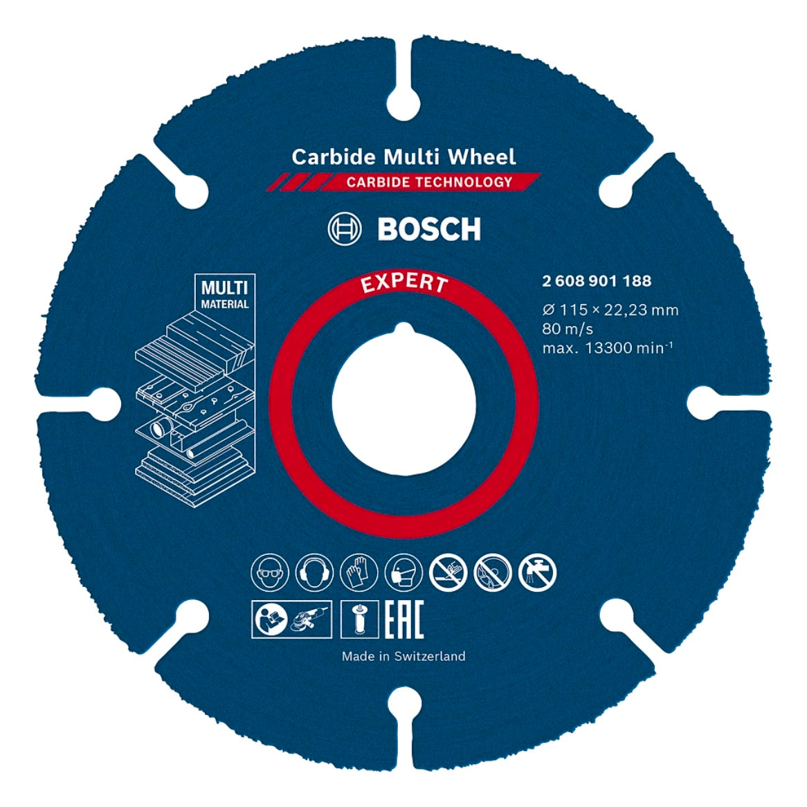 Bosch EXPERT Carbide Multi Wheel Trennscheibe 115 x 22,23 mm 1 Stk. ( 2608901188 ) Carbide Technology